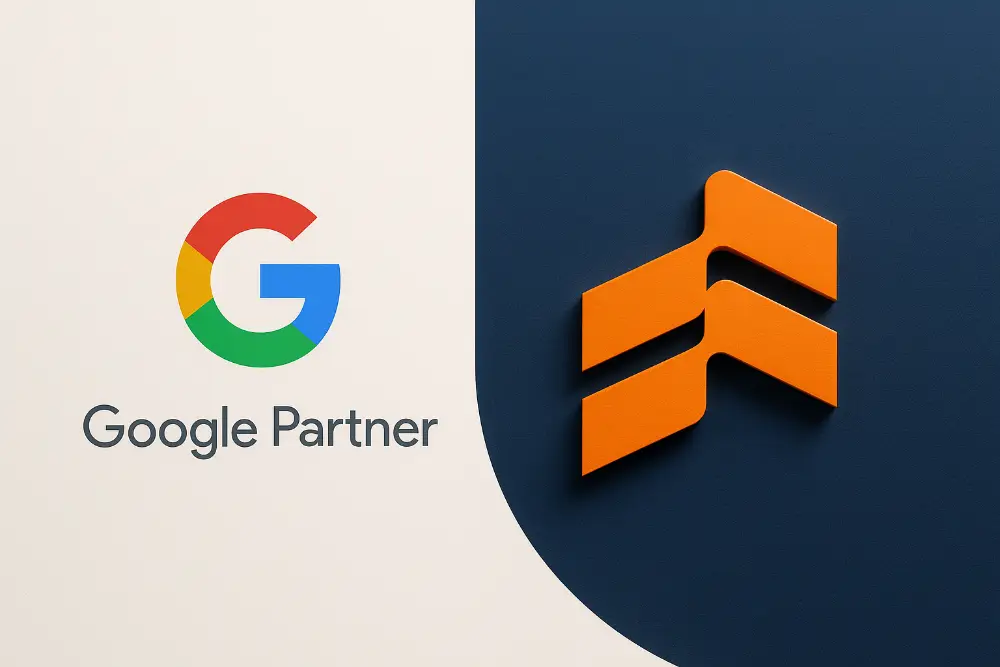 Selo Google Partner representando a escolha de uma agência de tráfego pago qualificada